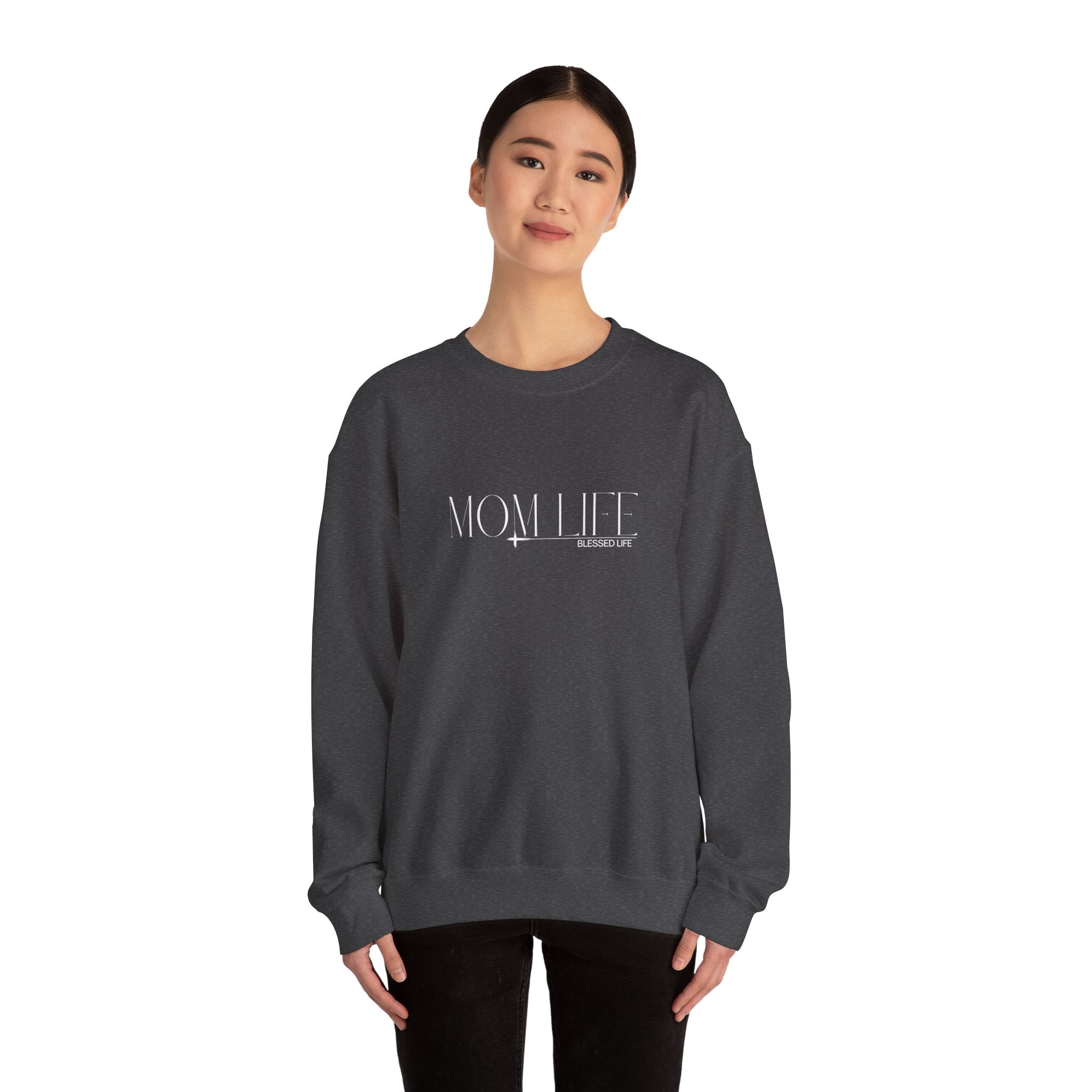 “Mom Life” Blessed Sweatshirt - Crewneck
