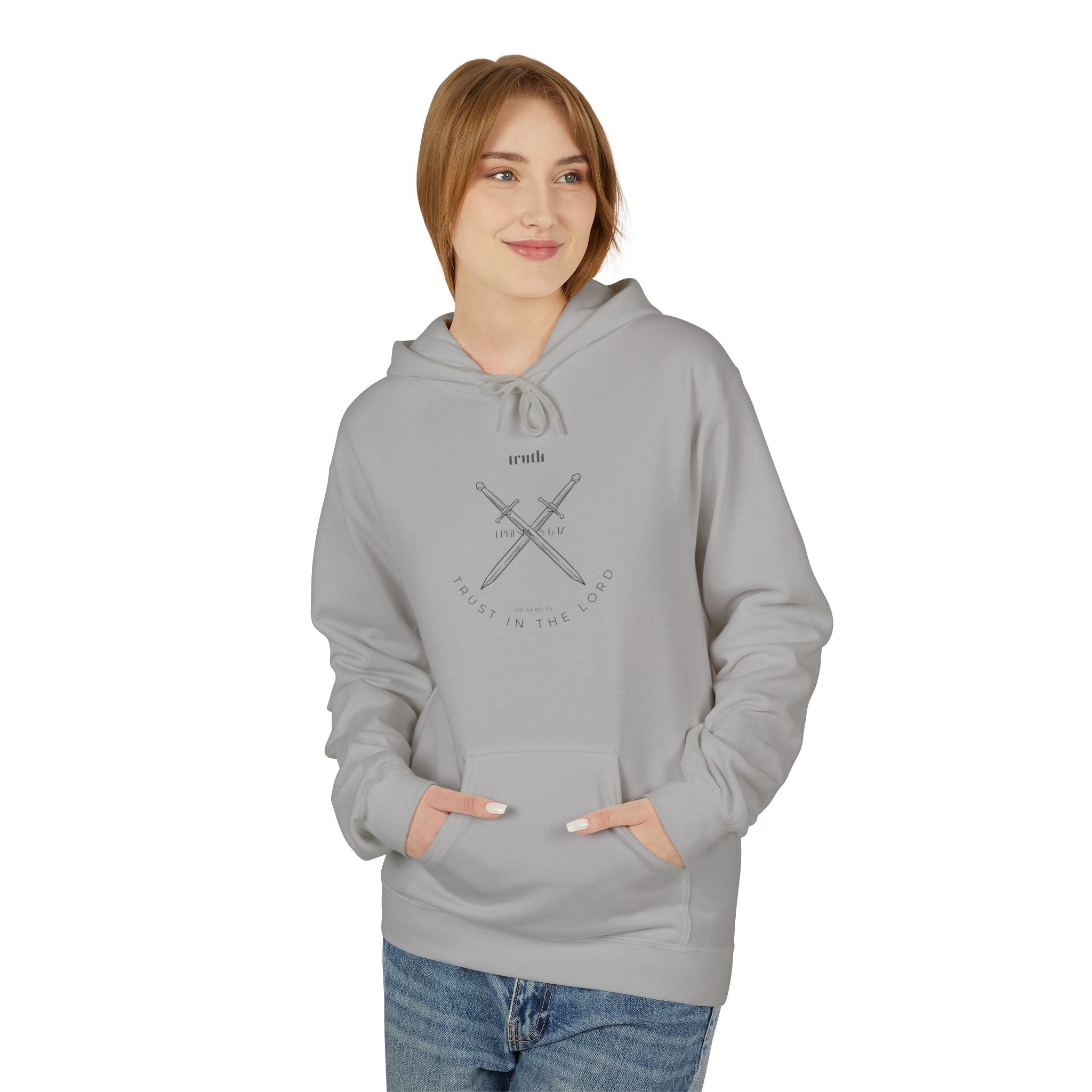 Sword of Truth Verse UNISEX Hoodie — Comfortable Faith-Based Fleece