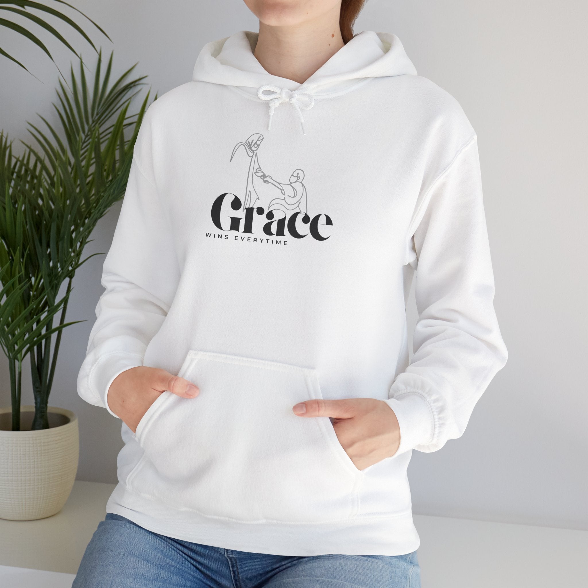 Grace Wins Everytime Hoodie | Inspirational Faith Sweatshirt