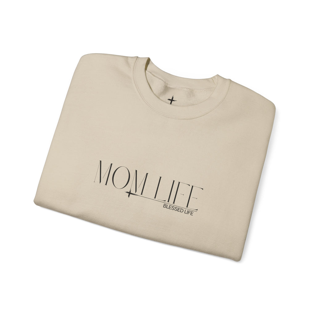 “Mom Life” Blessed Sweatshirt - Crewneck