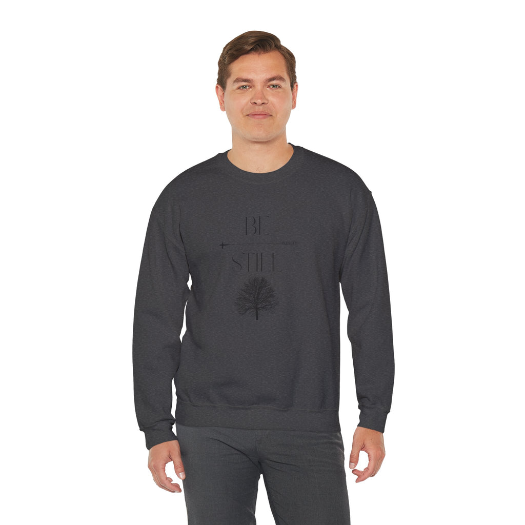 Be Still & Blessed Crewneck UNISEX Sweatshirt — Inspirational Christian Sweatshirt