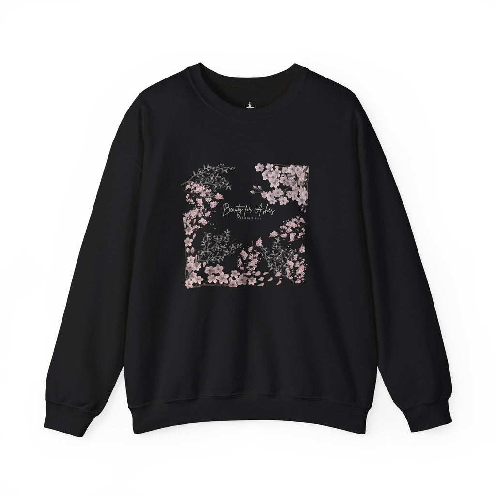 Floral 'Beauty for Ashes' Crewneck Sweatshirt