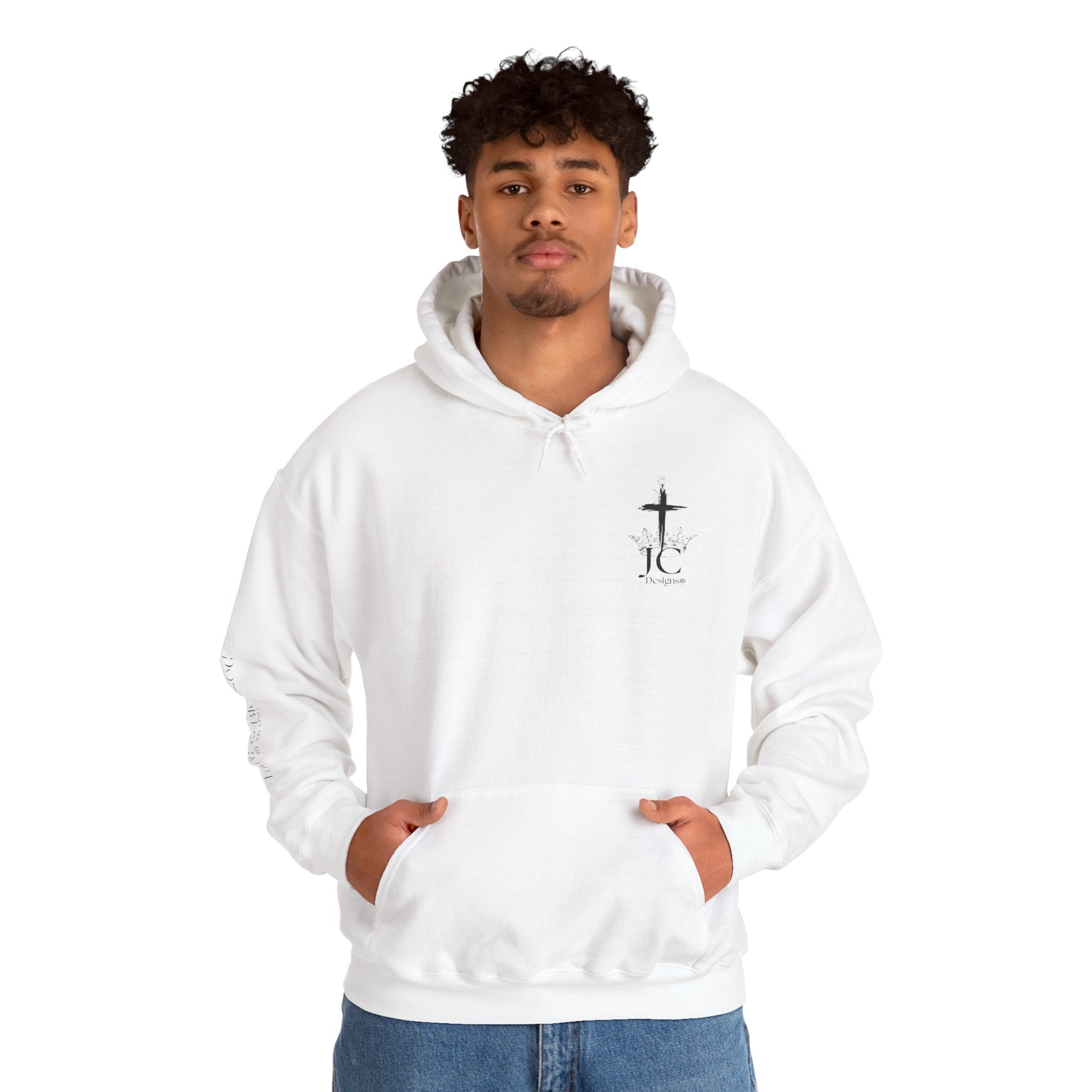 JC Designs Logo /Loved & Blessed Hoodie — UNISEX