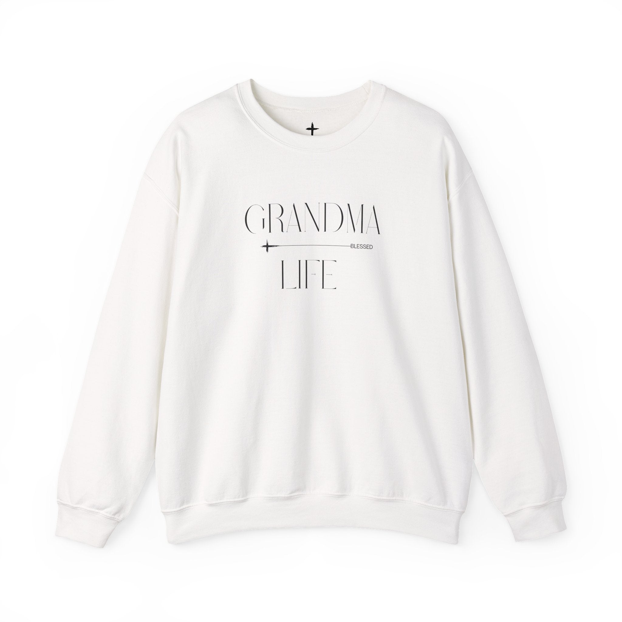 Grandma Life Blessed Crewneck Sweatshirt — Minimalist Grandmother Comfort Gift