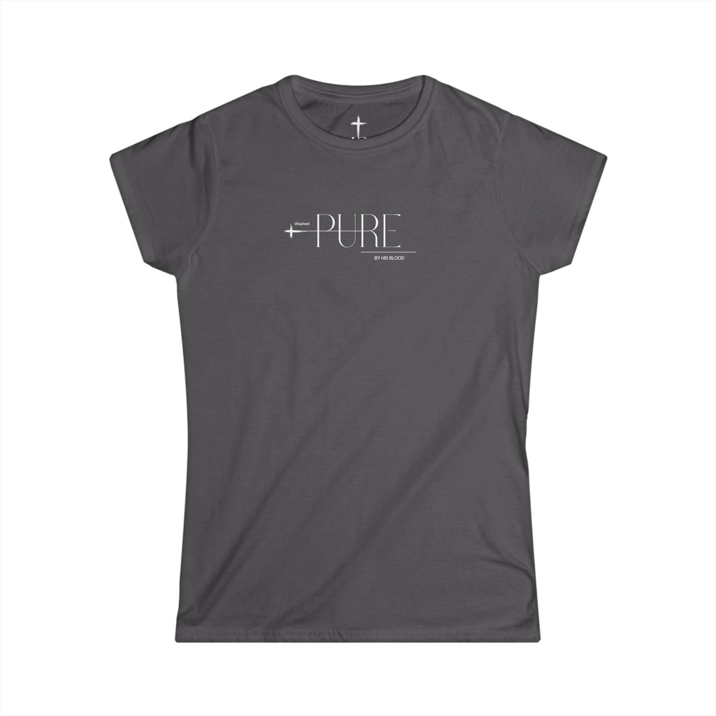 PURE faith based logo semi-fitted Tee | Women’s