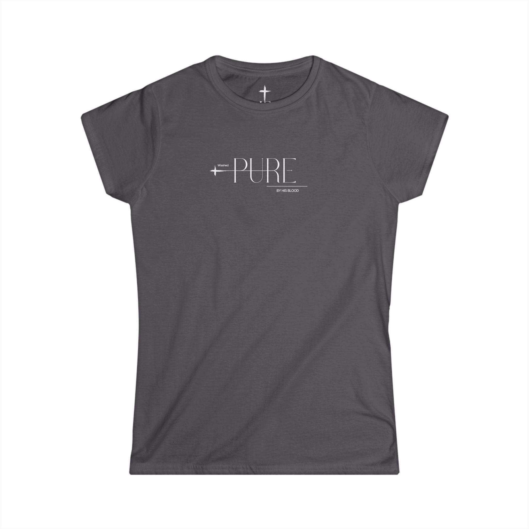 PURE faith based logo semi-fitted Tee | Women’s