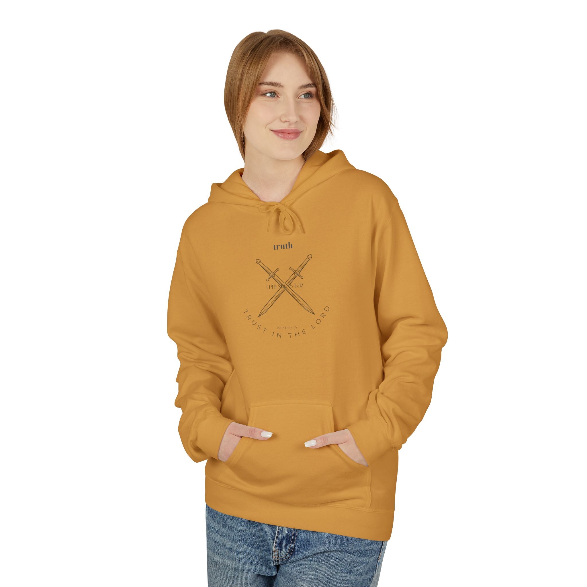 Sword of Truth Verse UNISEX Hoodie — Comfortable Faith-Based Fleece