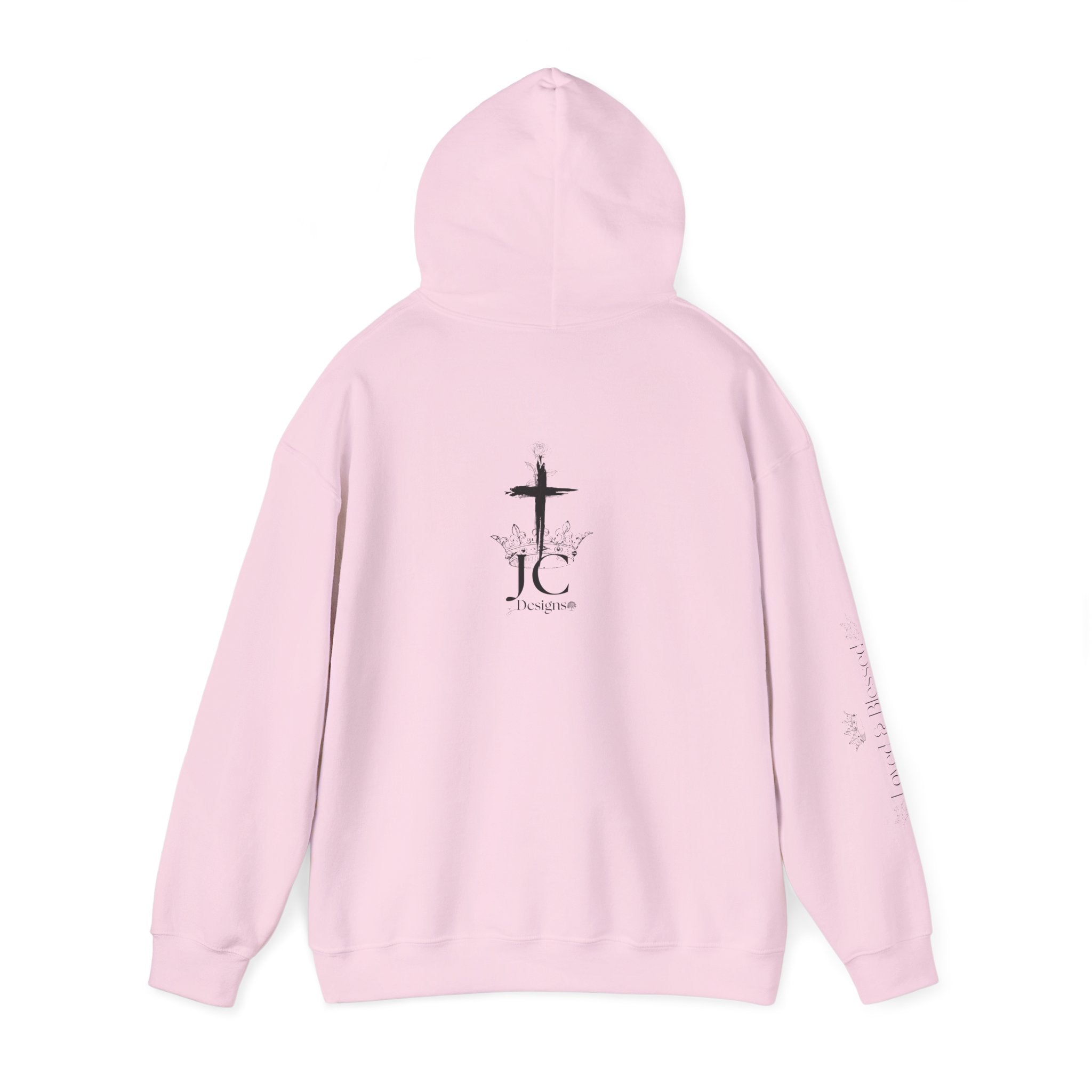 JC Designs Logo /Loved & Blessed Hoodie — UNISEX