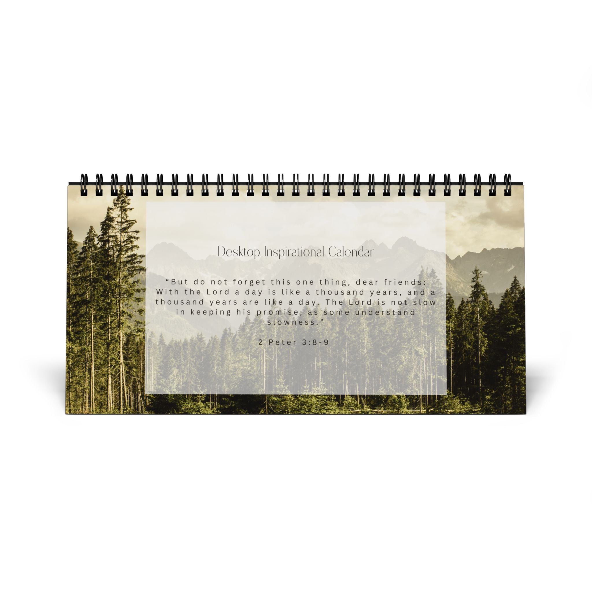 2026 Nature Desk -Bible Verse Calendar — Uplifting Bible Verse Monthly Grid