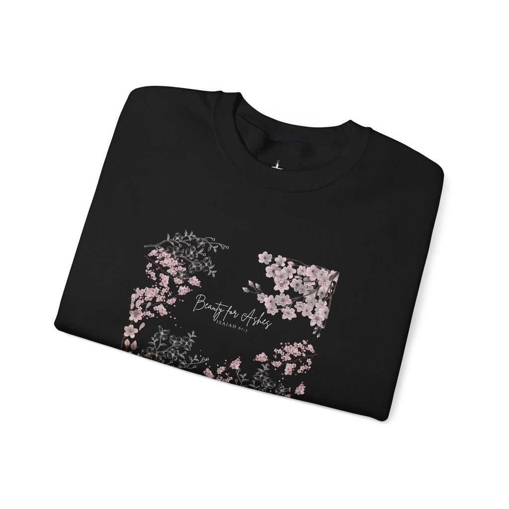 Floral 'Beauty for Ashes' Crewneck Sweatshirt