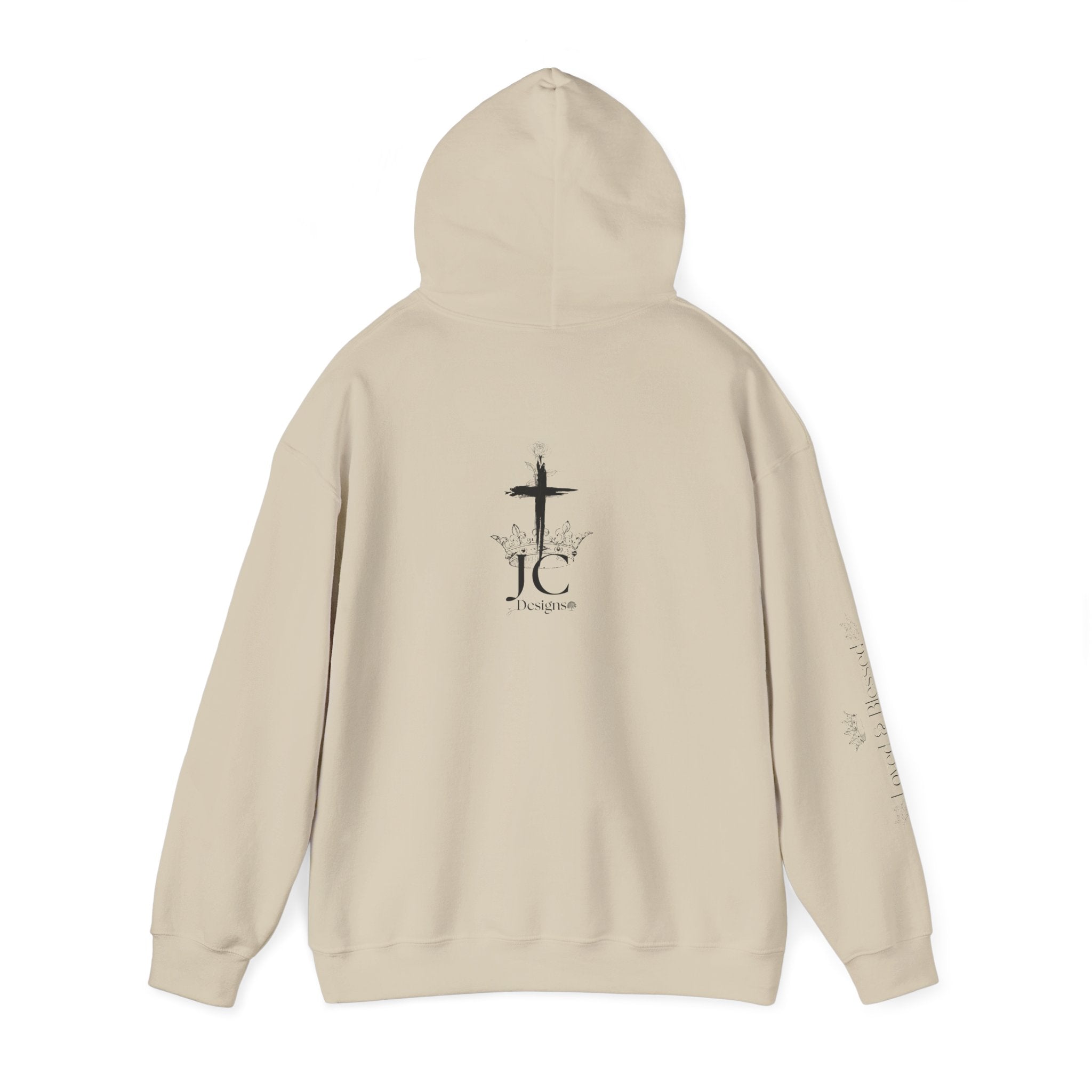 JC Designs Logo /Loved & Blessed Hoodie — UNISEX