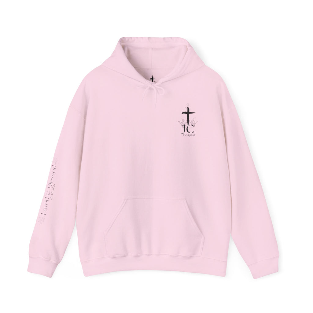 JC Designs Logo /Loved & Blessed Hoodie — UNISEX