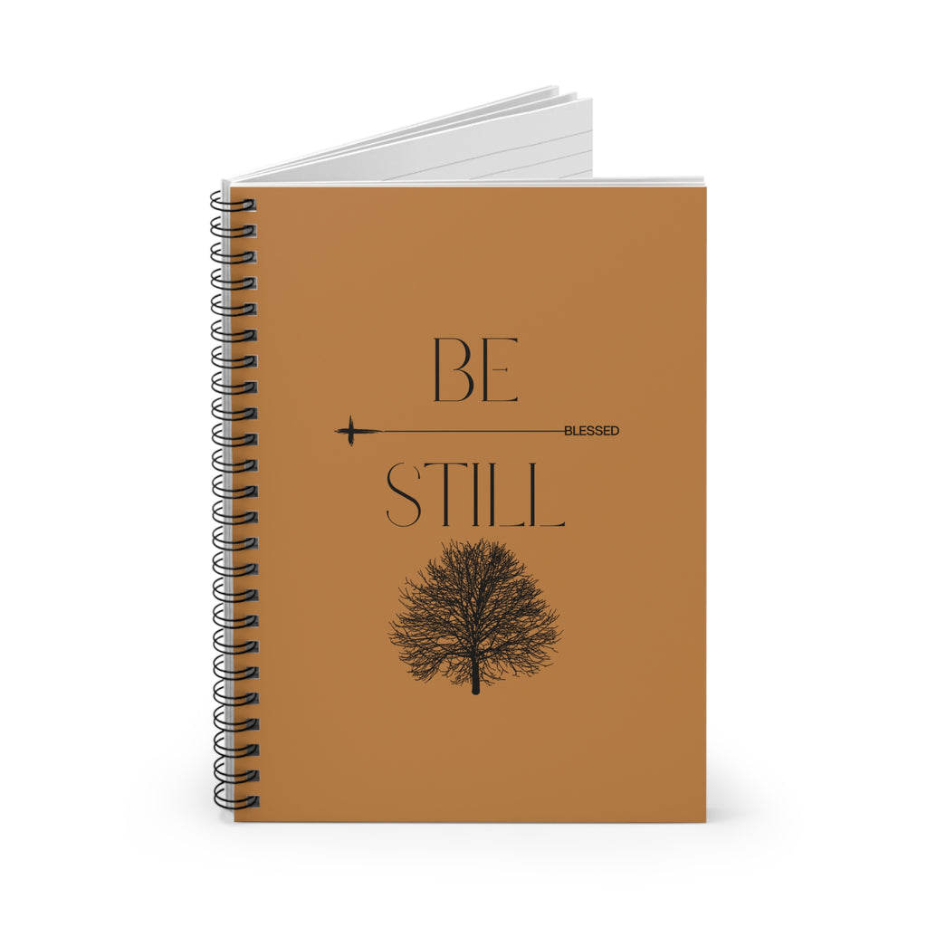 “Be Still” Spiral Notebook — Blessed Tree Ruled Journal for Prayer, Reflection & Gratitude
