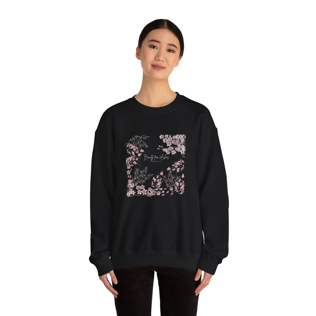 Floral 'Beauty for Ashes' Crewneck Sweatshirt