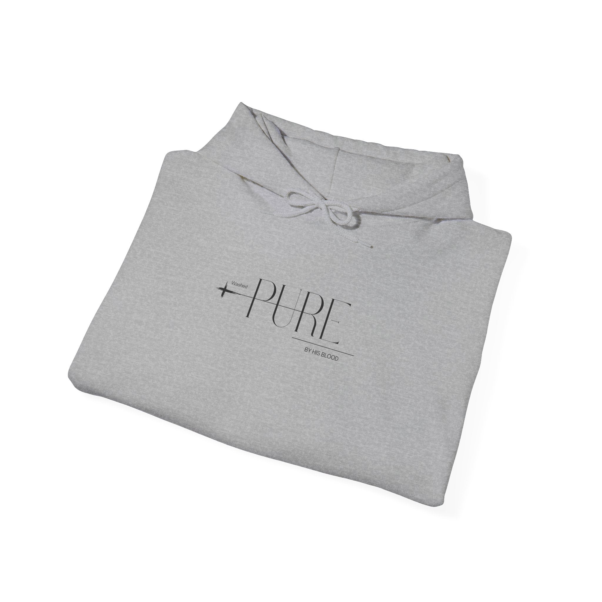 Washed PURE by HIS BLOOD Hoodie — Christian Faith Pullover