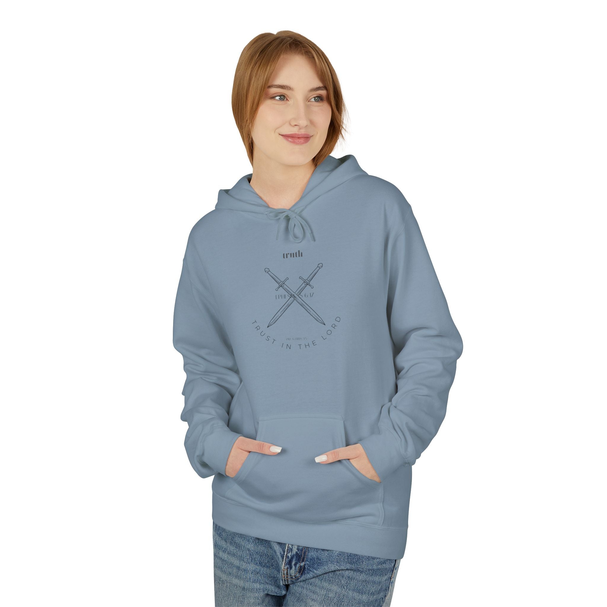 Sword of Truth Verse UNISEX Hoodie — Comfortable Faith-Based Fleece