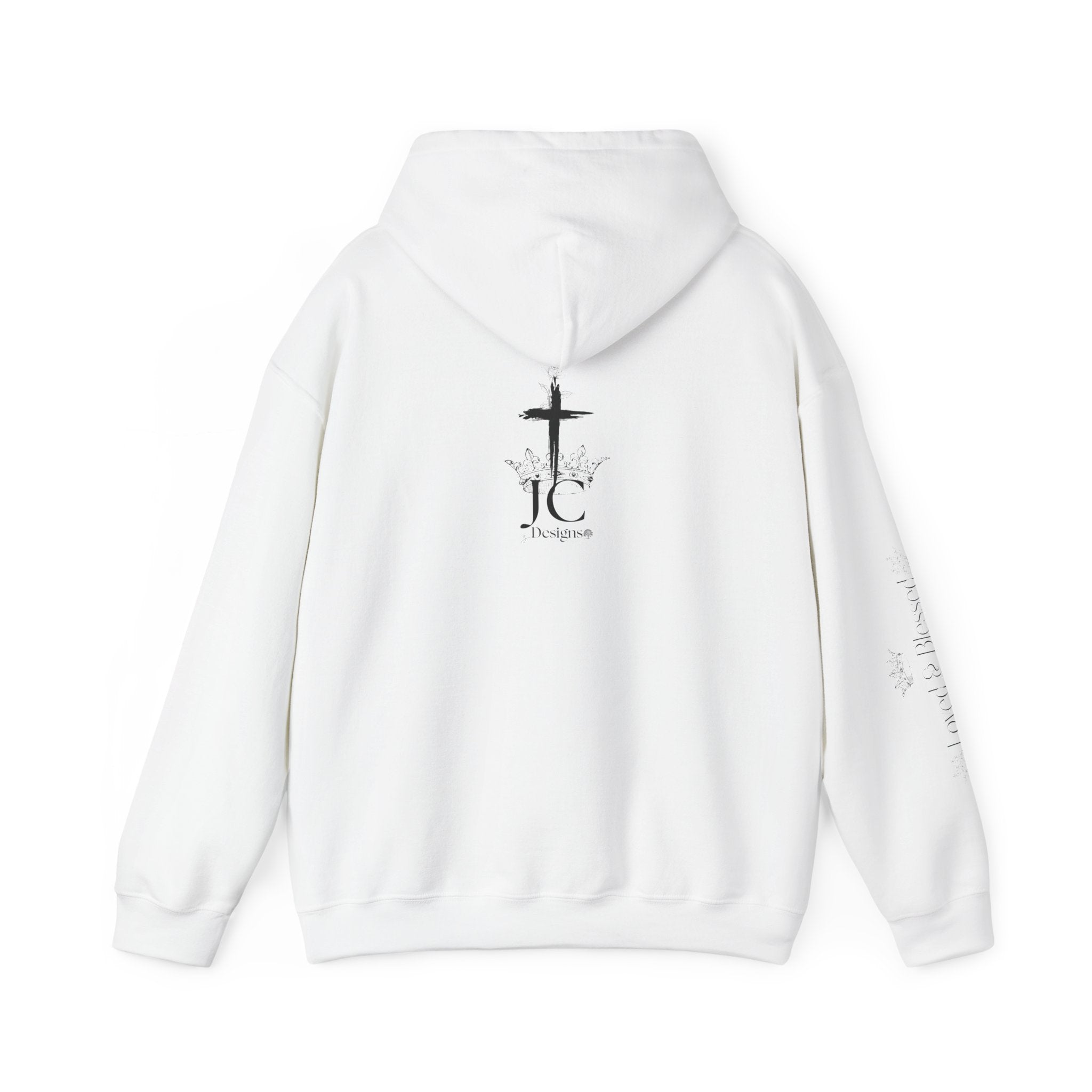 JC Designs Logo /Loved & Blessed Hoodie — UNISEX