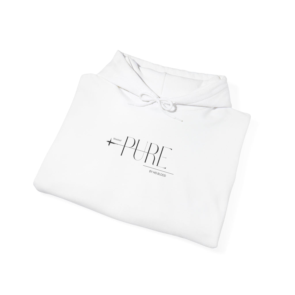 Washed PURE by HIS BLOOD Hoodie — Christian Faith Pullover
