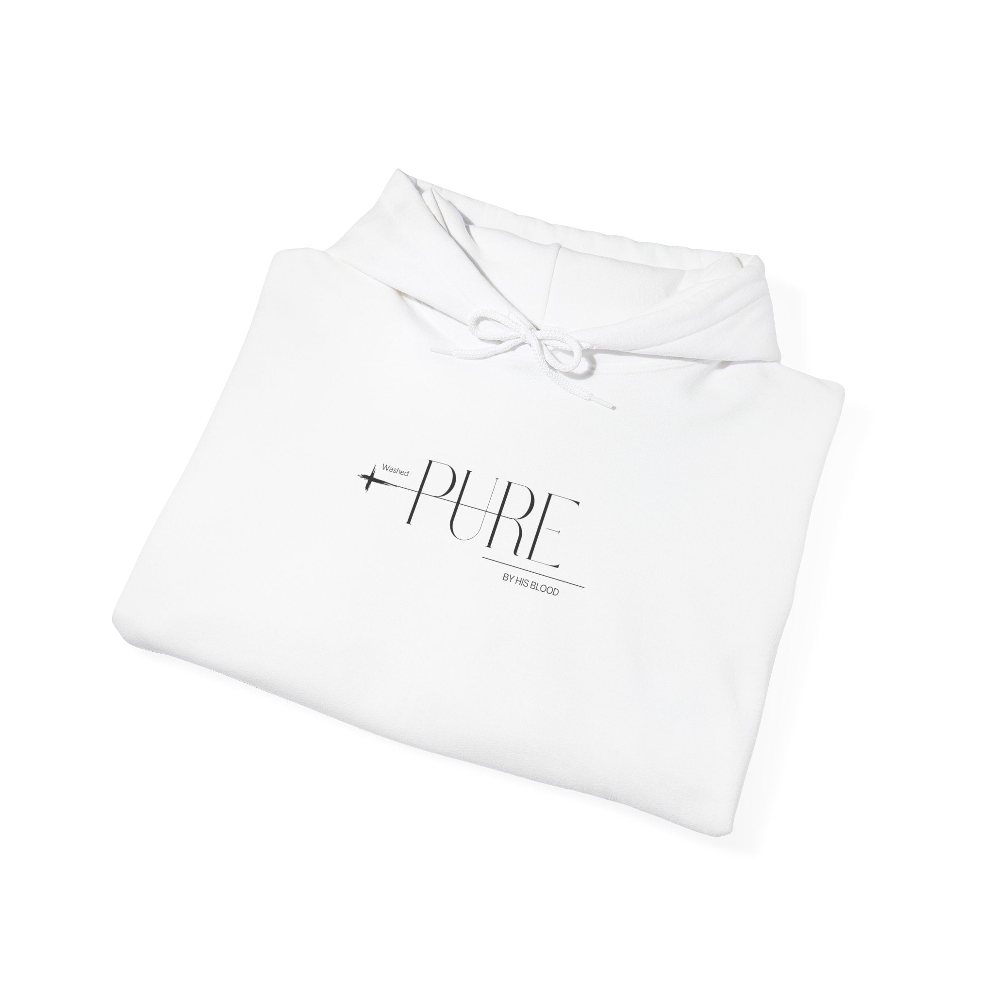 Washed PURE by HIS BLOOD Hoodie — Christian Faith Pullover