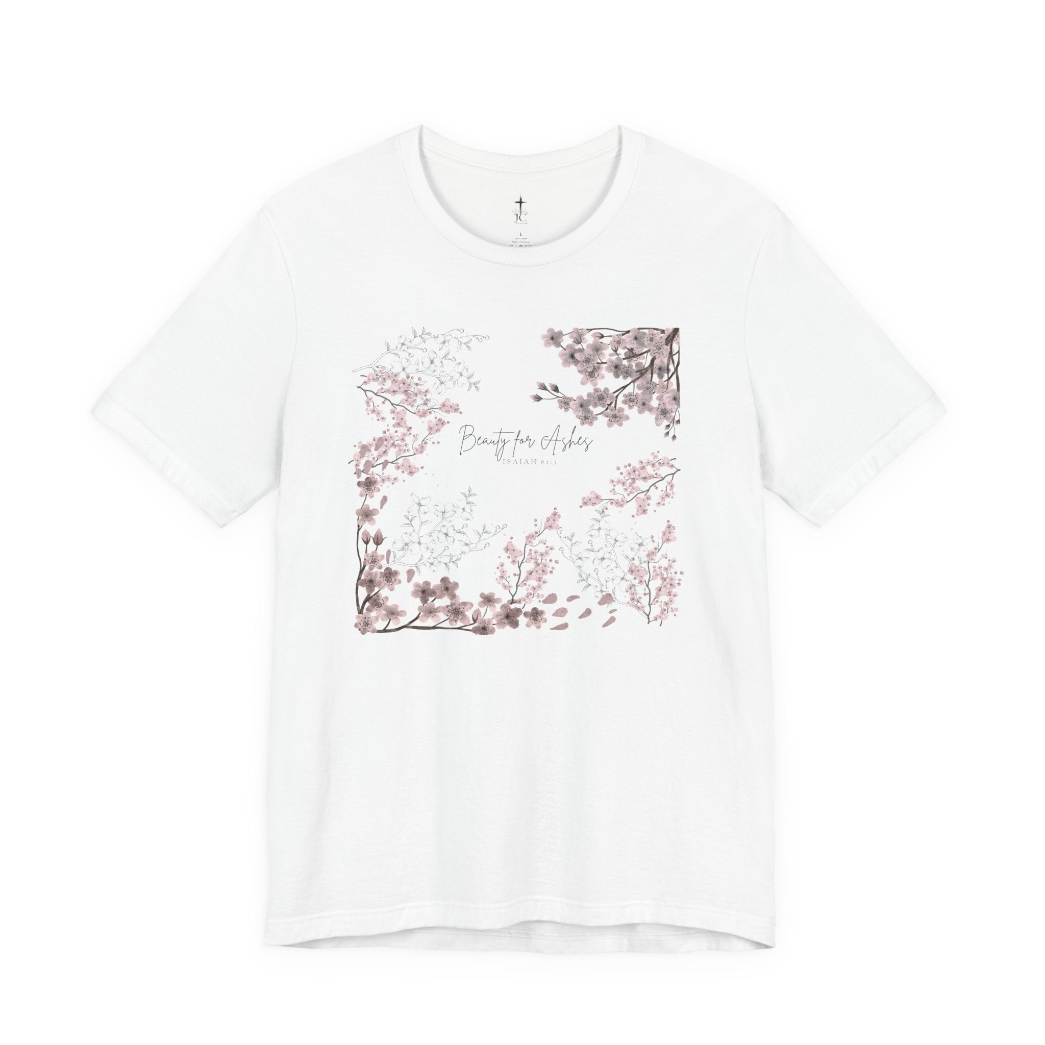 GORGEOUS “BEAUTY FOR ASHES” Women’s Floral Design Tee