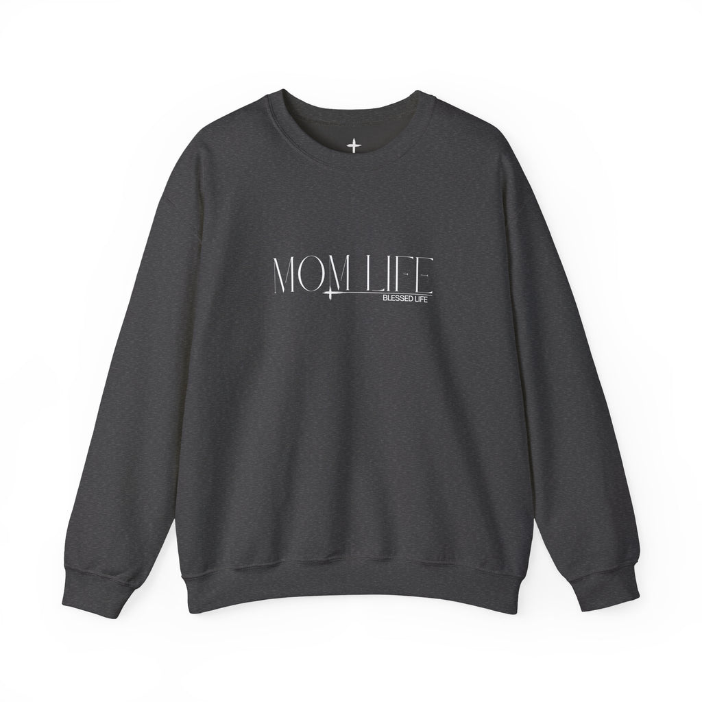 “Mom Life” Blessed Sweatshirt - Crewneck