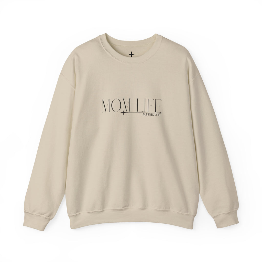 “Mom Life” Blessed Sweatshirt - Crewneck