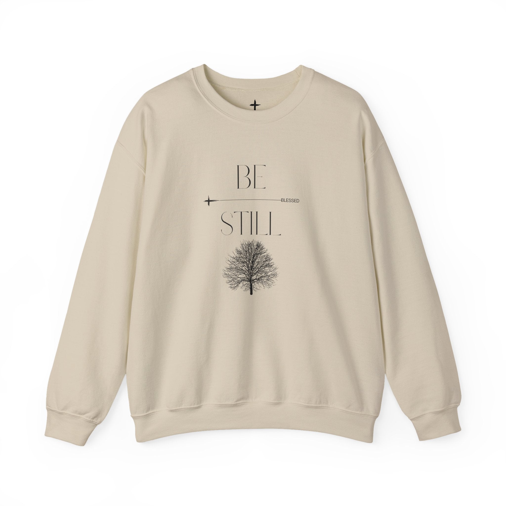 Be Still & Blessed Crewneck UNISEX Sweatshirt — Inspirational Christian Sweatshirt