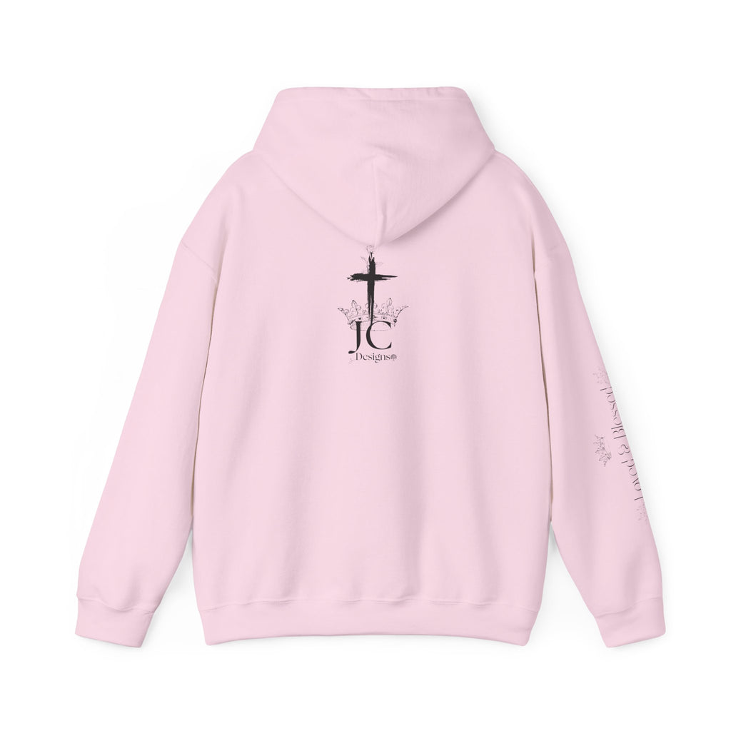 JC Designs Logo /Loved & Blessed Hoodie — UNISEX