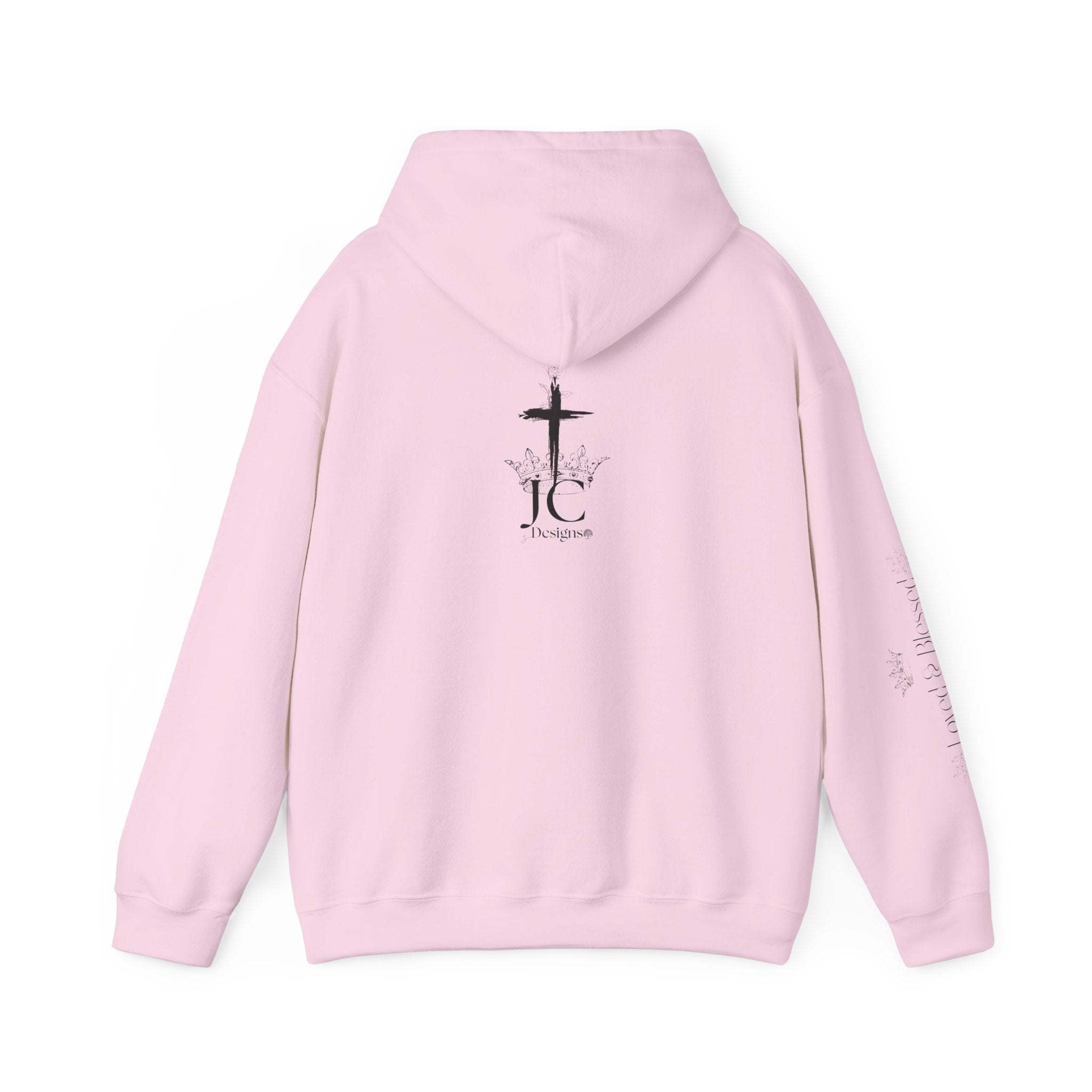 JC Designs Logo /Loved & Blessed Hoodie — UNISEX