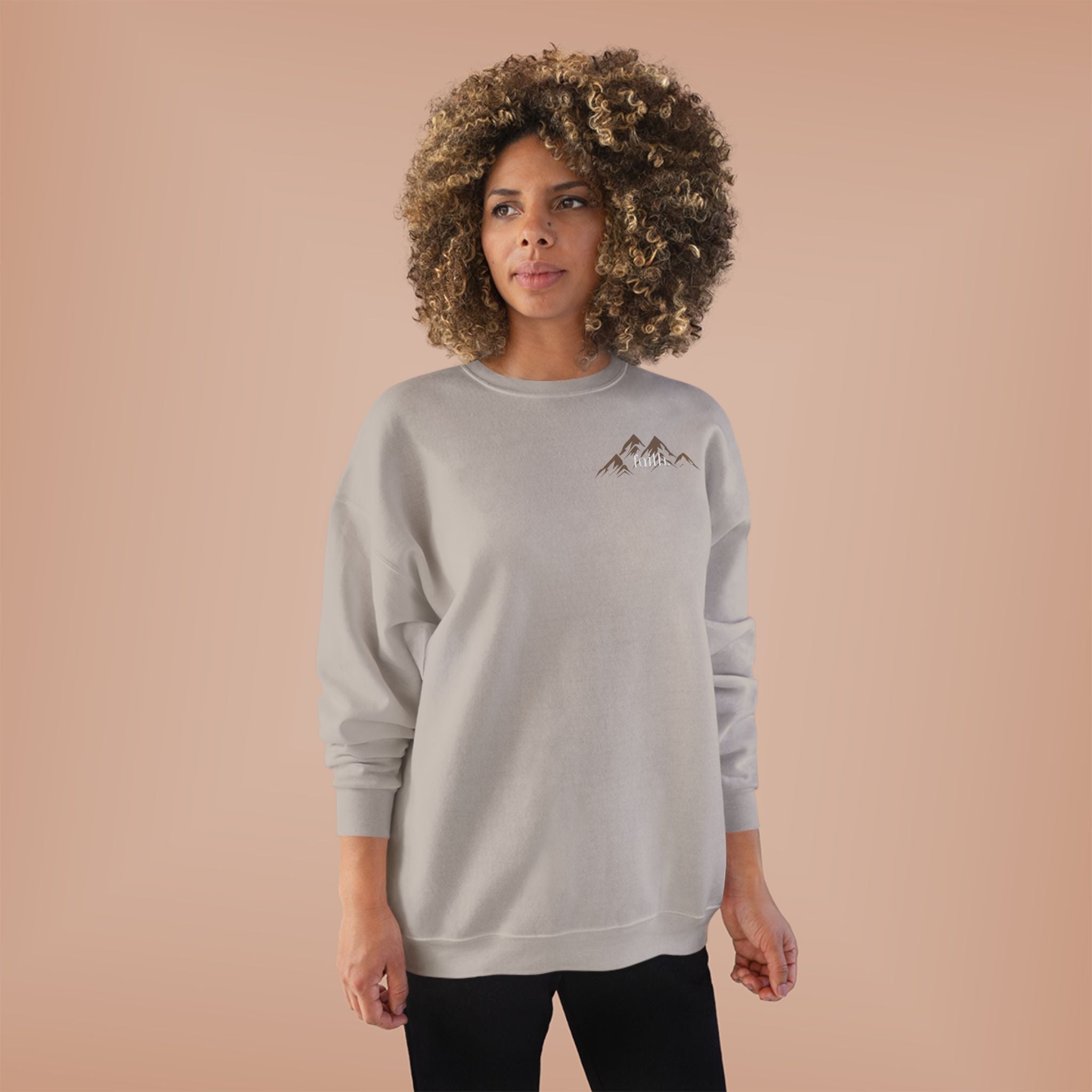 Comfy Mountain faith Crewneck UNISEX Sweatshirt- great gift!