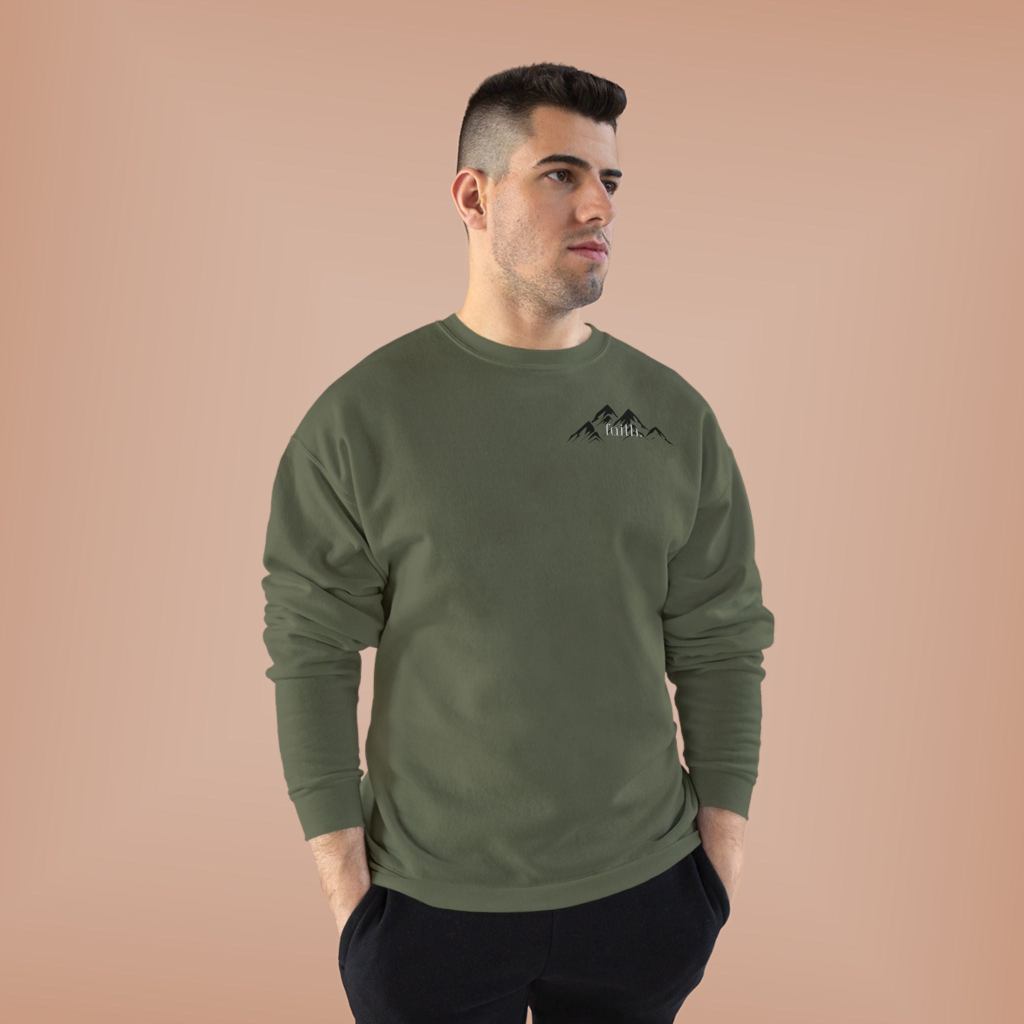 Comfy Mountain faith Crewneck UNISEX Sweatshirt- great gift!