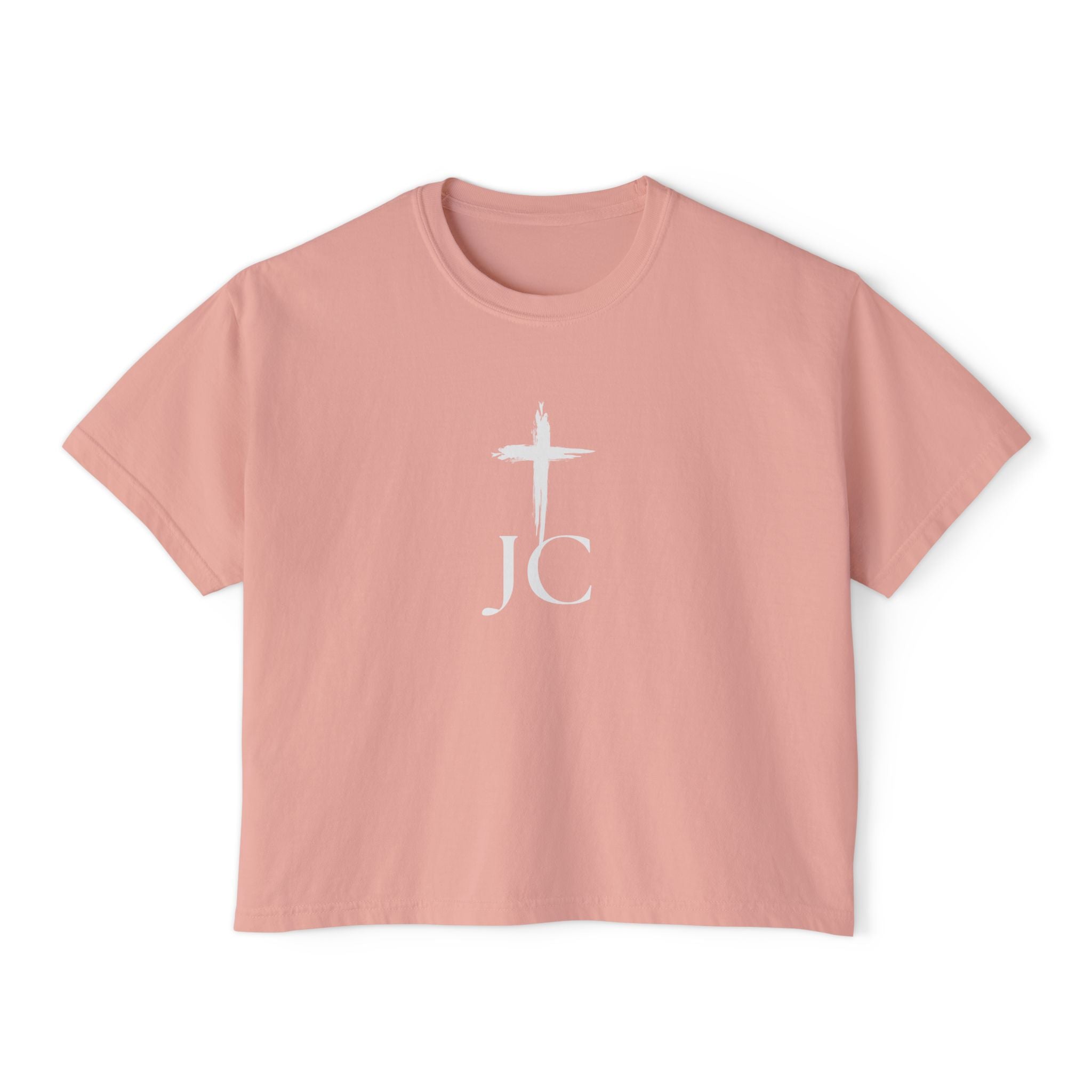 JC Designs Logo -  Boxy Tee – High waisted boxy style tee