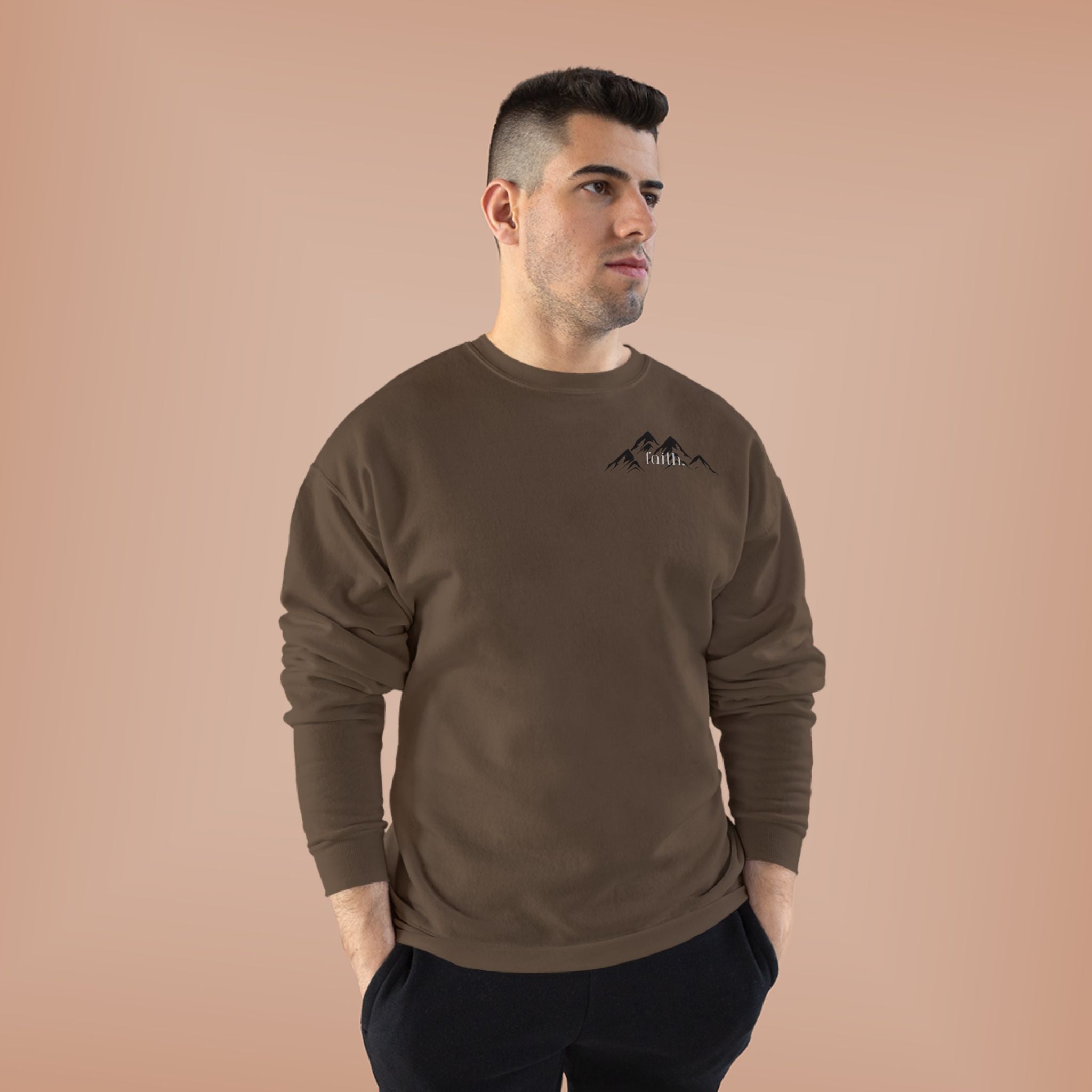 Comfy Mountain faith Crewneck UNISEX Sweatshirt- great gift!