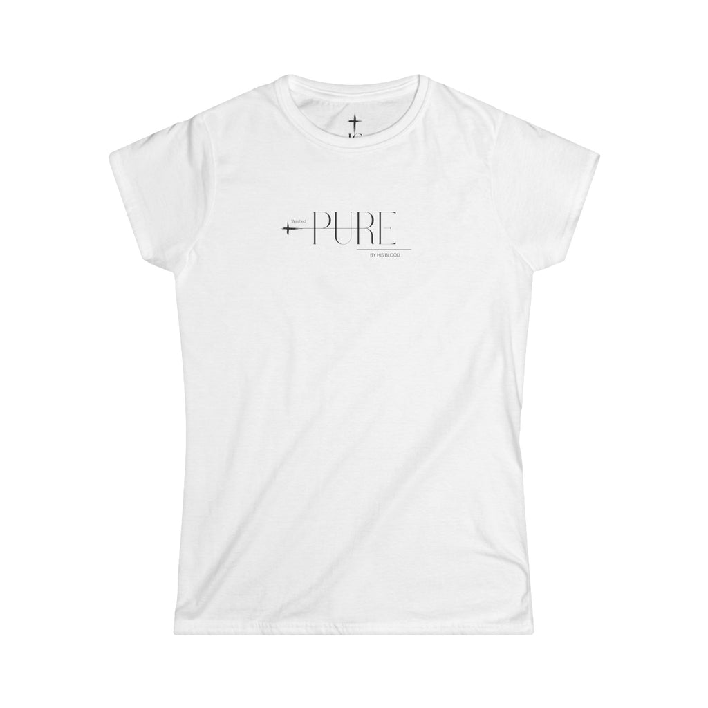 PURE faith based logo semi-fitted Tee | Women’s