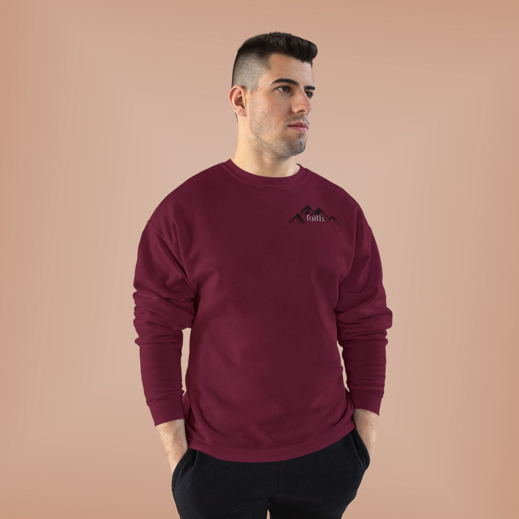 Comfy Mountain faith Crewneck UNISEX Sweatshirt- great gift!
