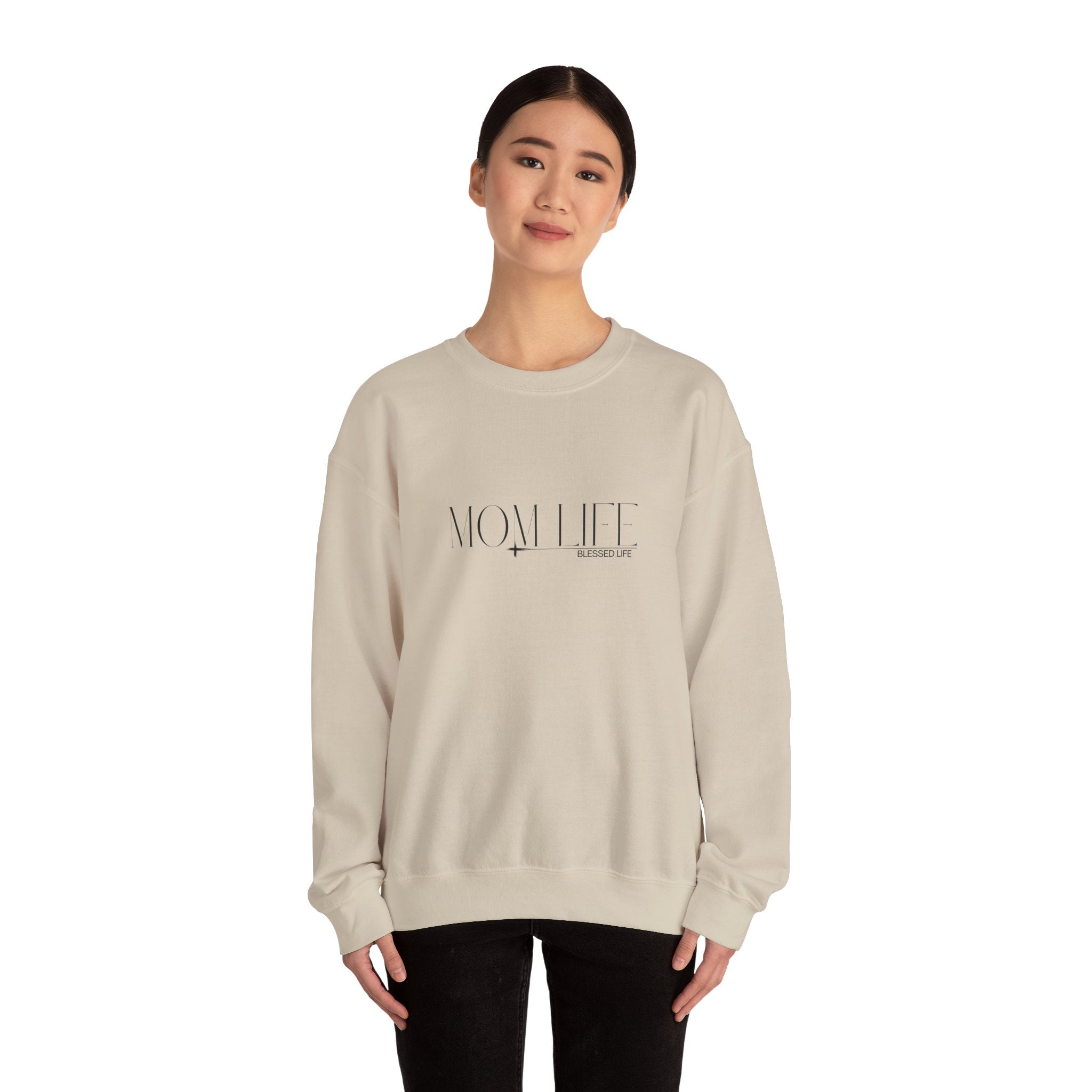 “Mom Life” Blessed Sweatshirt - Crewneck