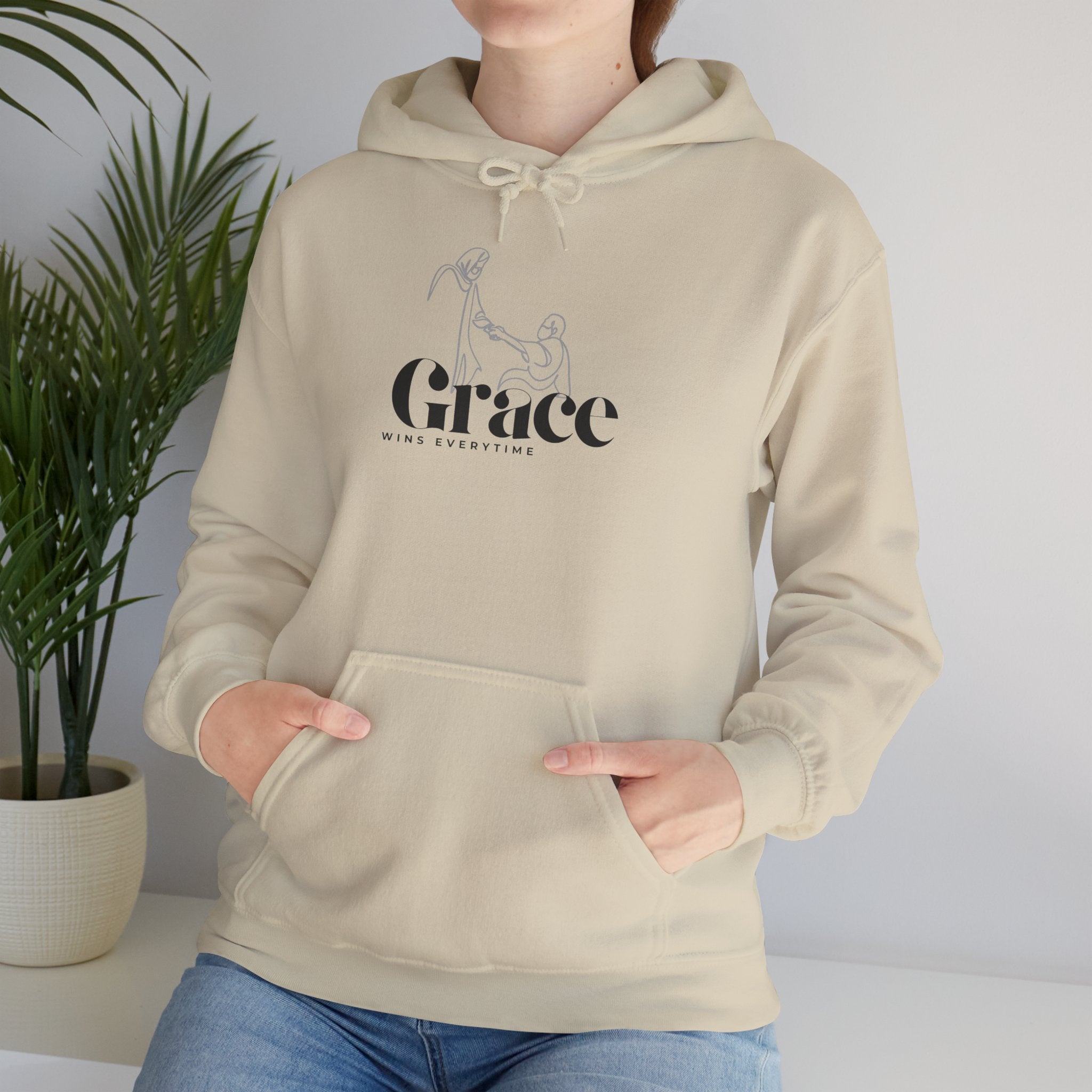 Grace Wins Everytime Hoodie | Inspirational Faith Sweatshirt