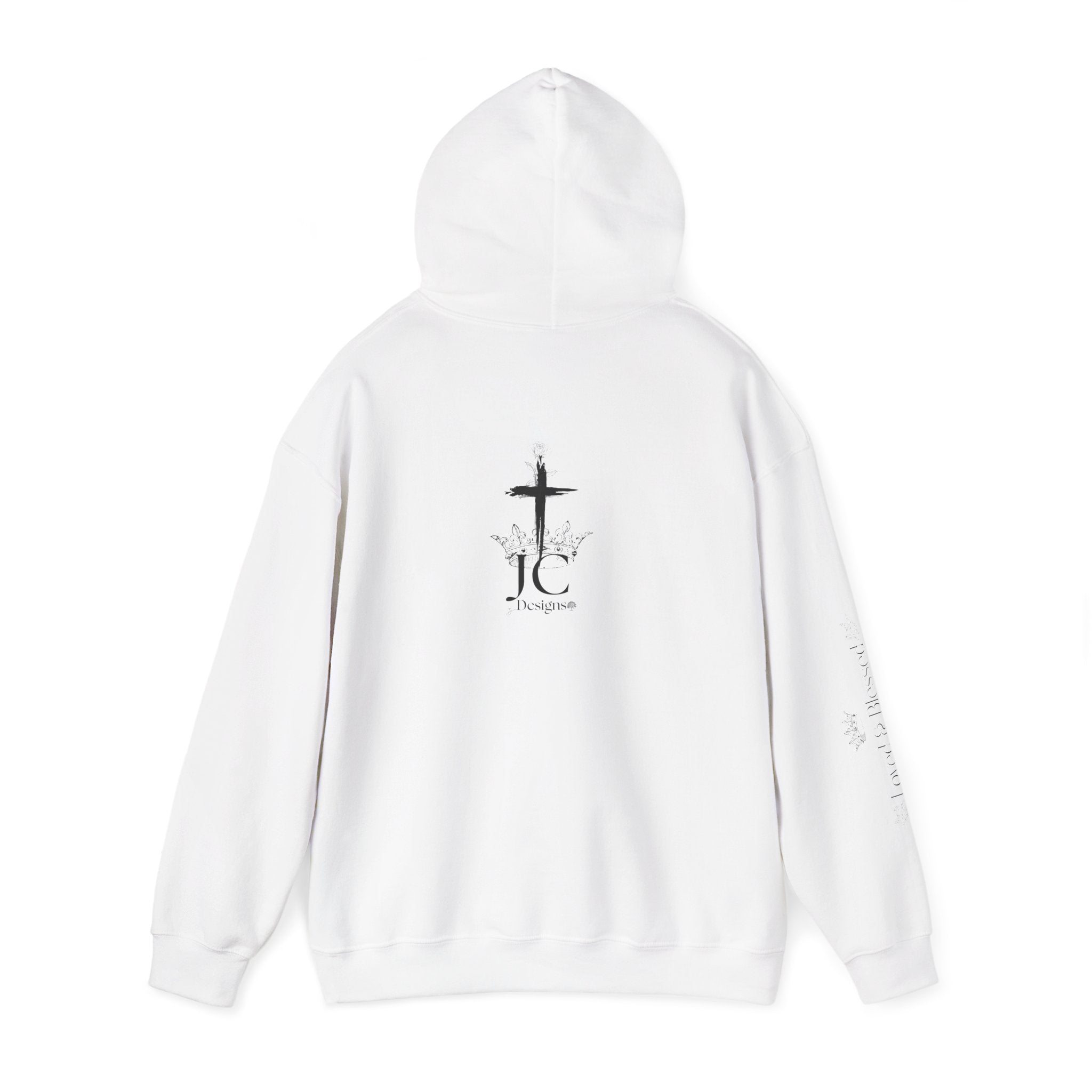 JC Designs Logo /Loved & Blessed Hoodie — UNISEX
