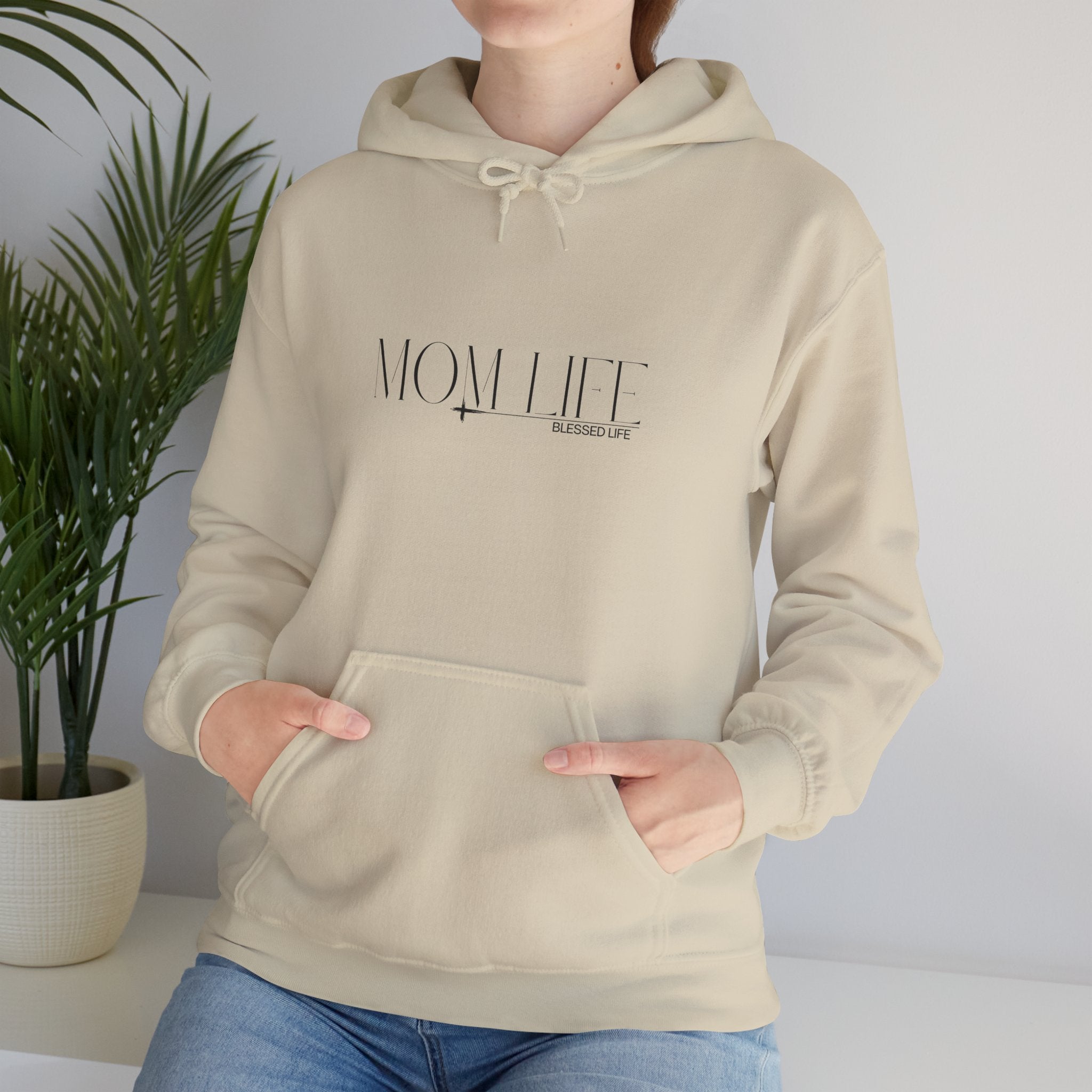 'MOM LIFE' Hoodie — Modern Mom Graphic Sweatshirt
