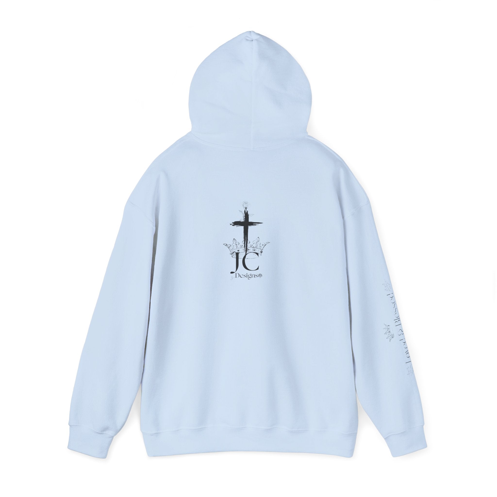 JC Designs Logo /Loved & Blessed Hoodie — UNISEX