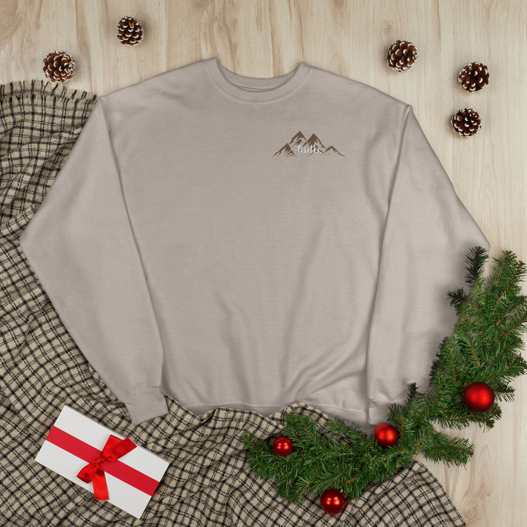 Comfy Mountain faith Crewneck UNISEX Sweatshirt- great gift!