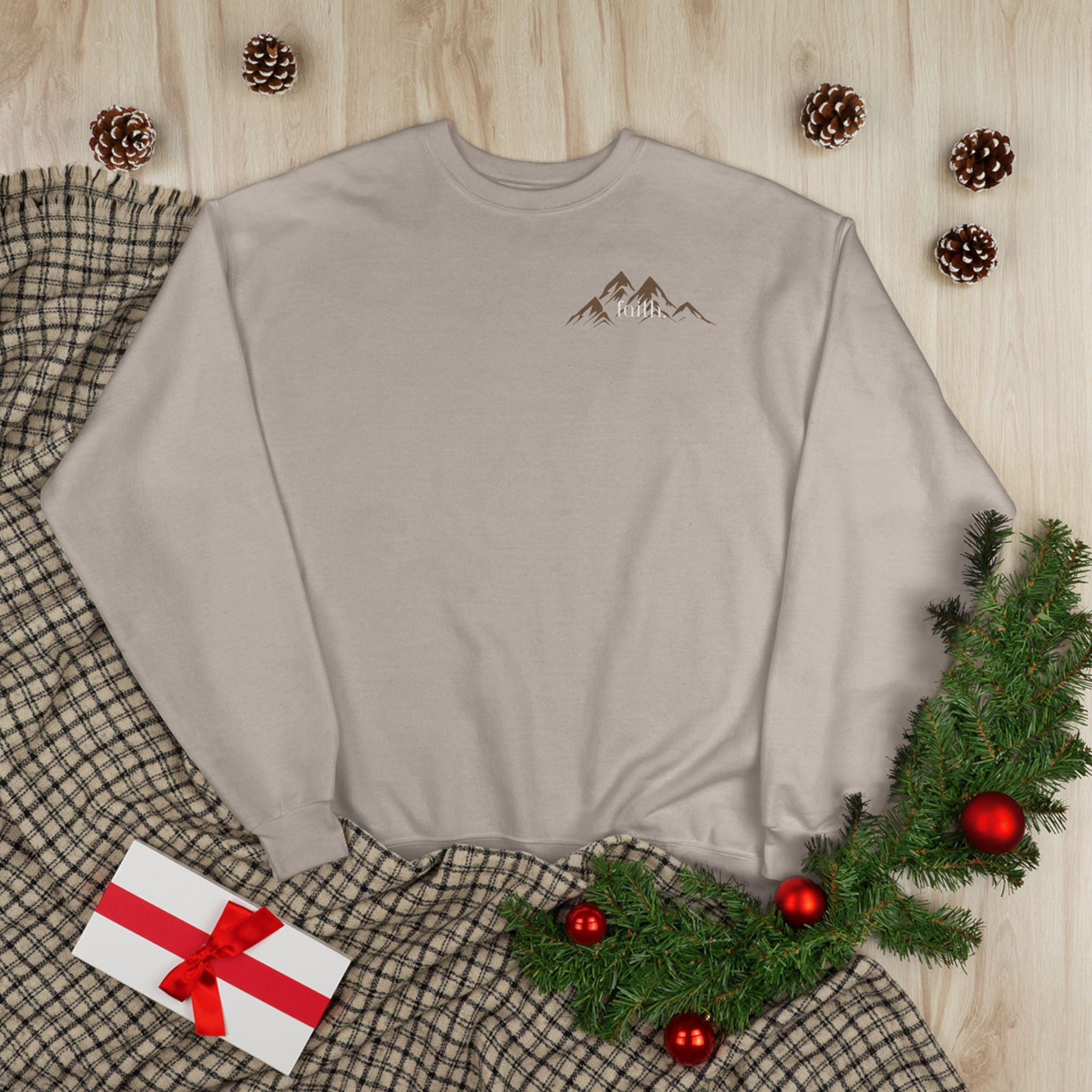 Comfy Mountain faith Crewneck UNISEX Sweatshirt- great gift!