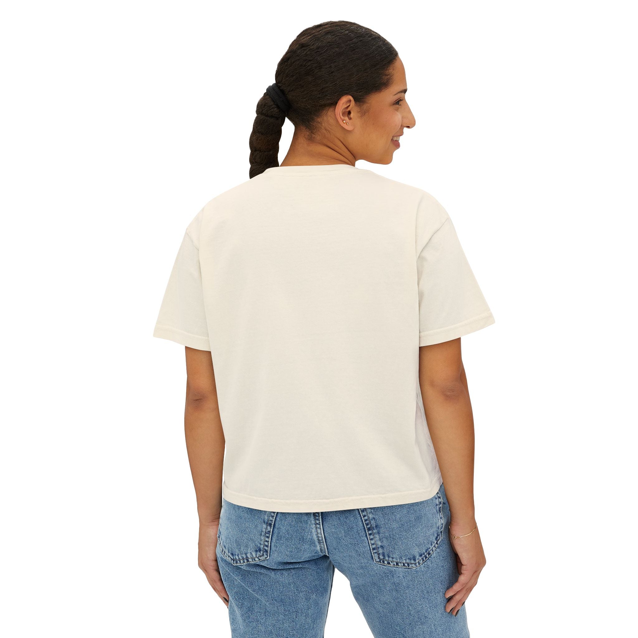 JC Designs Logo -  Boxy Tee – High waisted boxy style tee