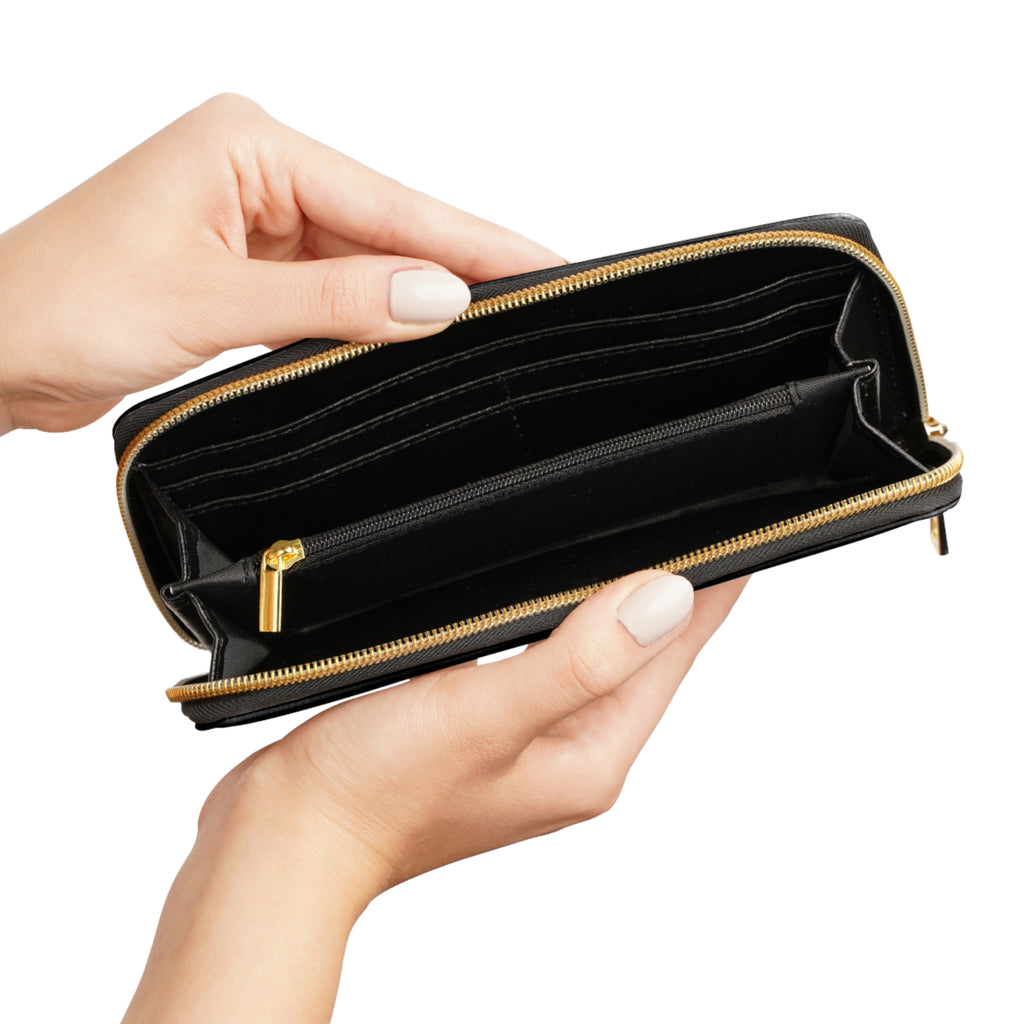 Mountain 'Faith' Zipper Wallet — “Leather” Travel Clutch for Women