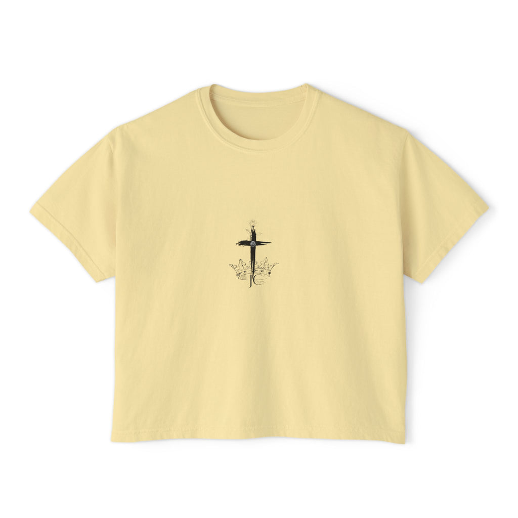 JC Designs Logo -  Boxy Tee – High waisted boxy style tee
