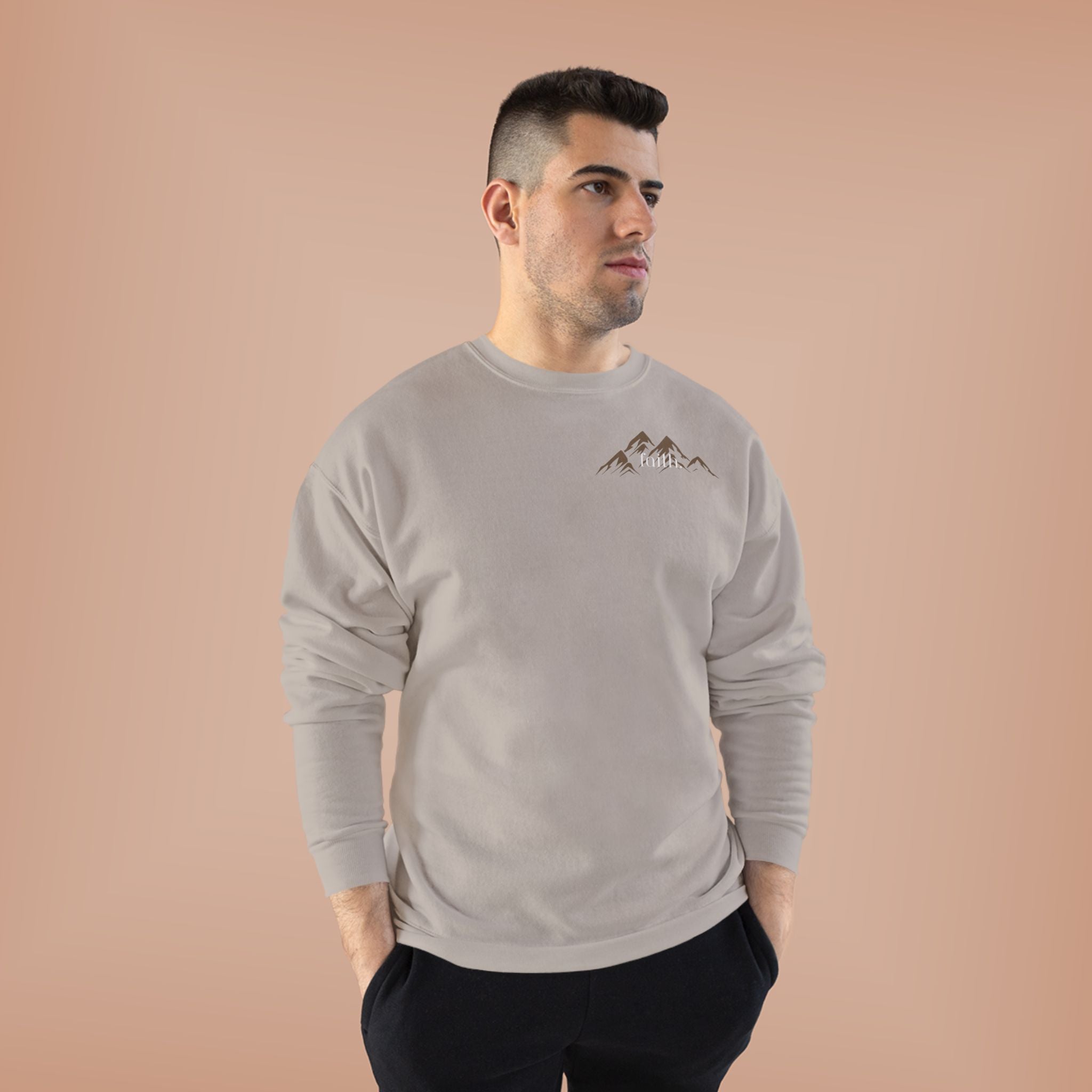 Comfy Mountain faith Crewneck UNISEX Sweatshirt- great gift!
