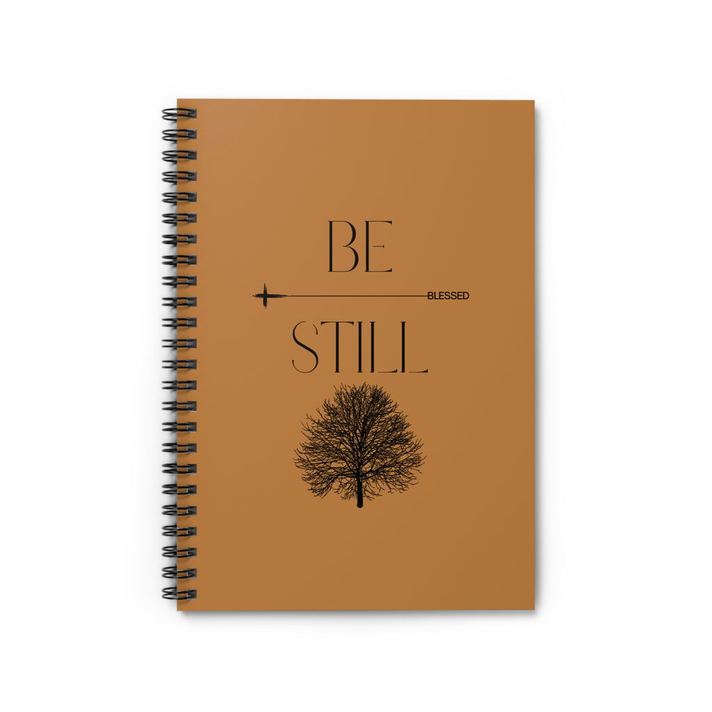 “Be Still” Spiral Notebook — Blessed Tree Ruled Journal for Prayer, Reflection & Gratitude